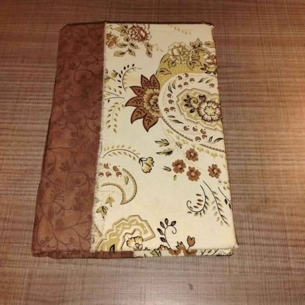Handmade Junk Journal – Brown Neutral Fabric Cover